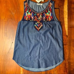 THML Embroidered Top NWT